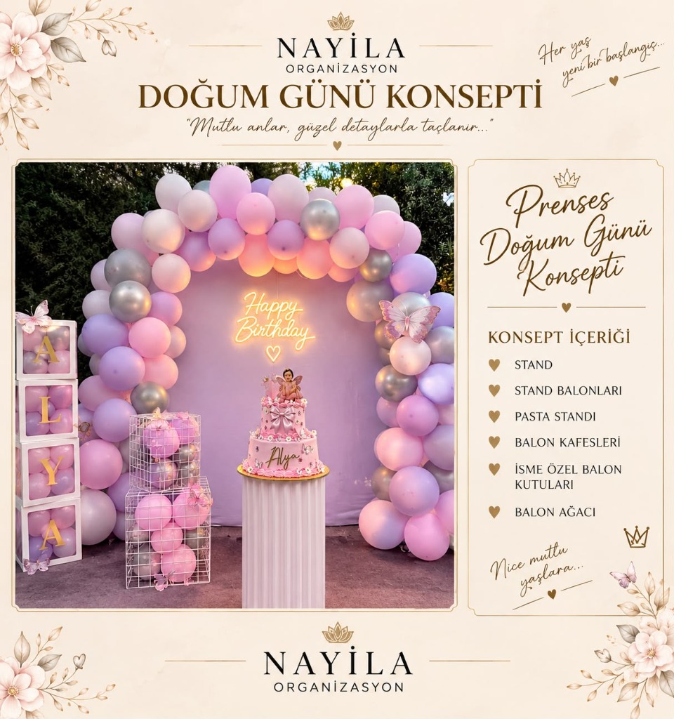 Prenses Doğum Günü Konsepti